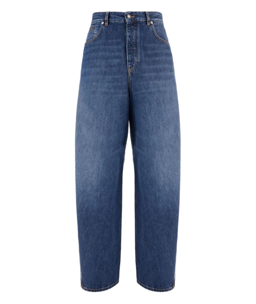 GIVENCHY Синие хлопковые прямые джинсы, фото 1