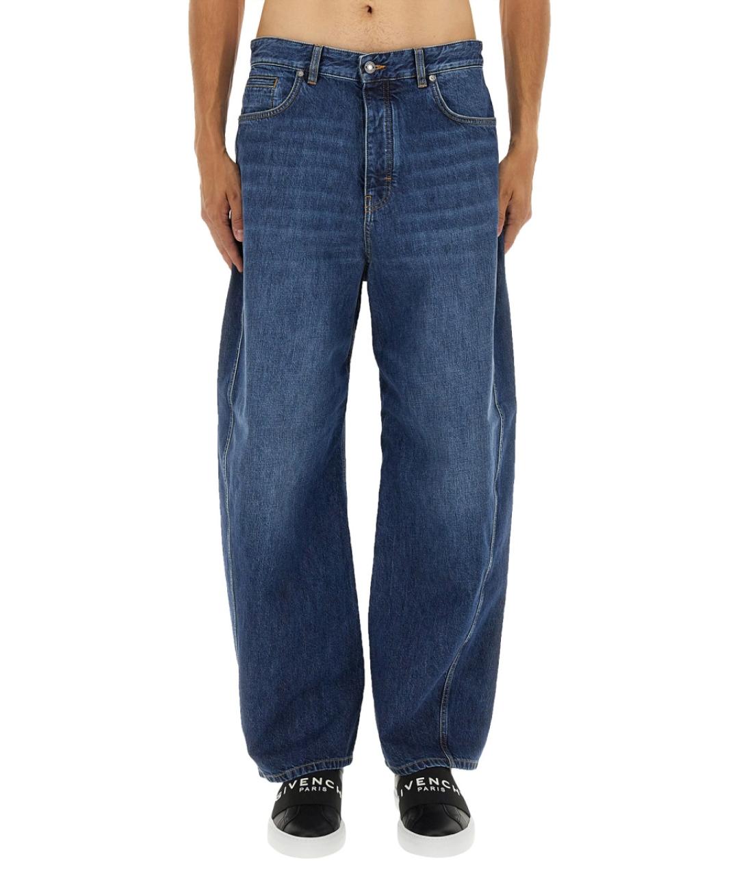 GIVENCHY Синие хлопковые прямые джинсы, фото 5