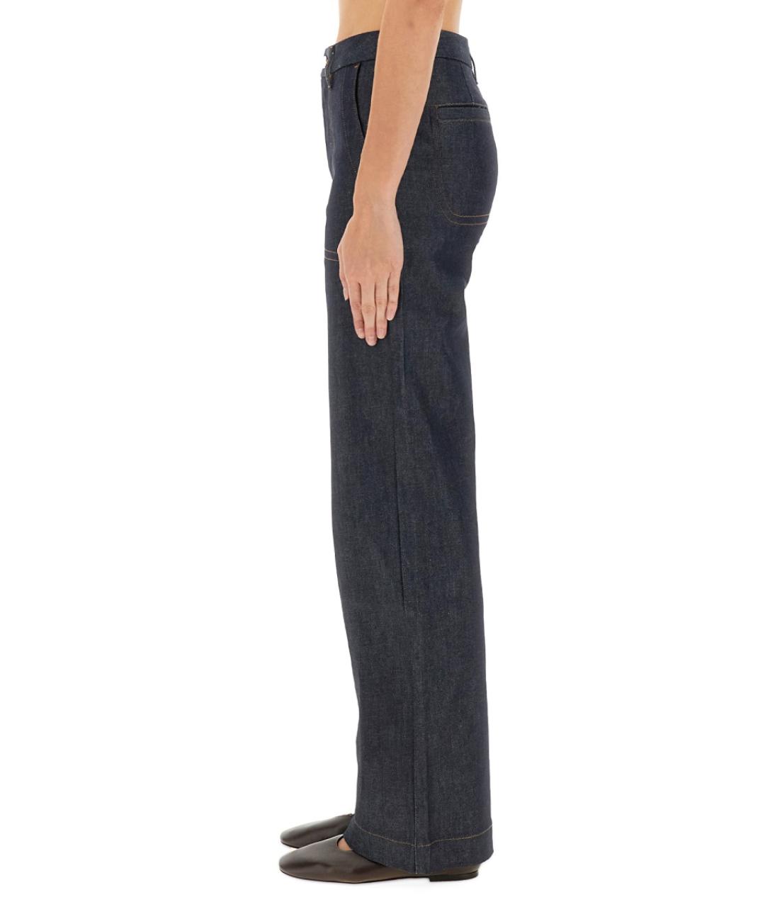 A.P.C. Синие хлопковые прямые джинсы, фото 5