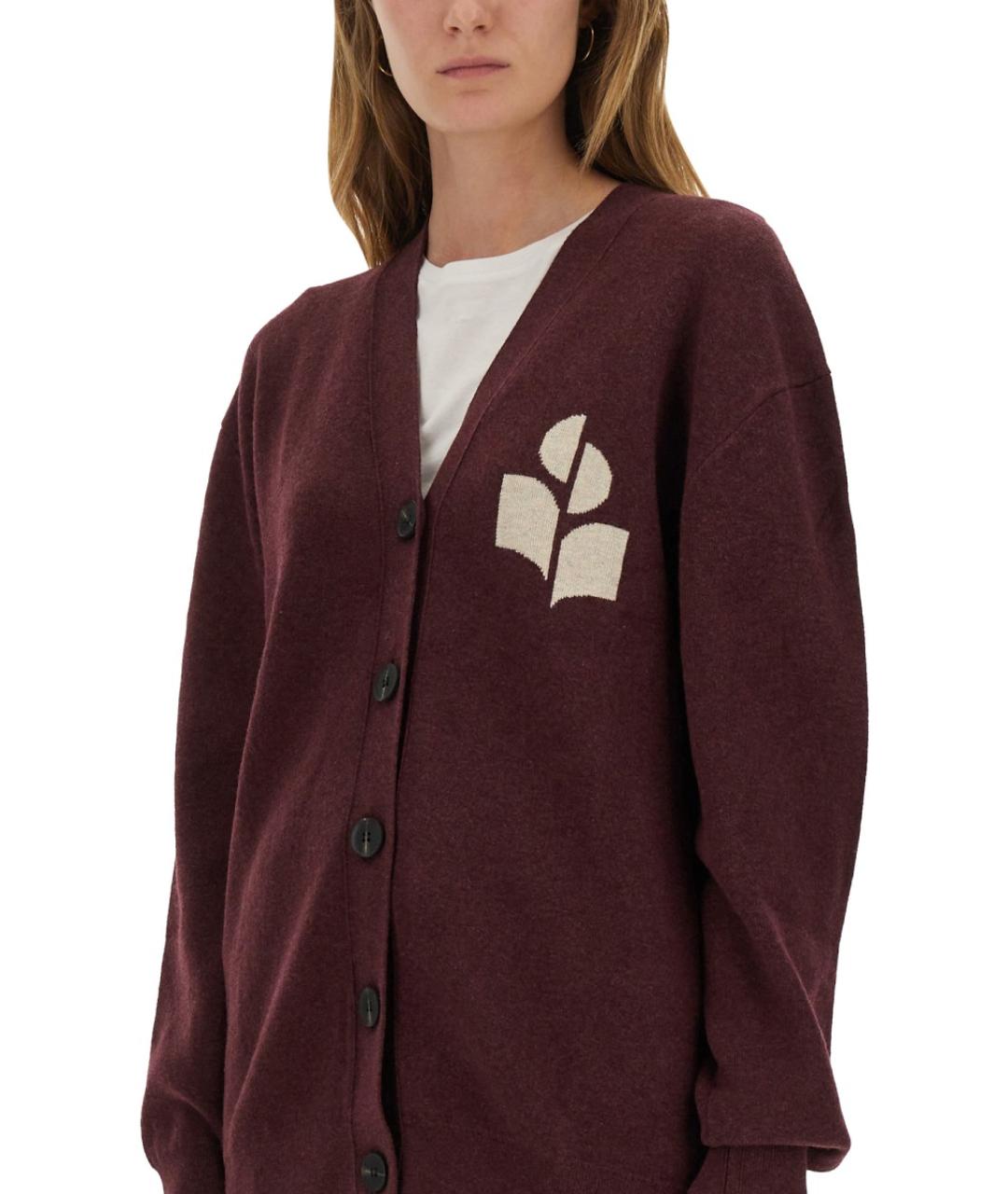 ISABEL MARANT ETOILE Бордовый хлопковый джемпер / свитер, фото 5