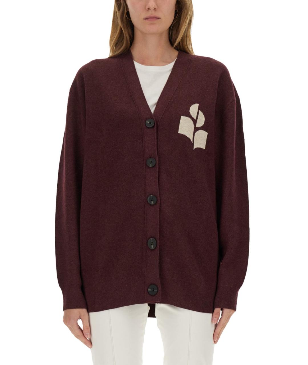 ISABEL MARANT ETOILE Бордовый хлопковый джемпер / свитер, фото 2