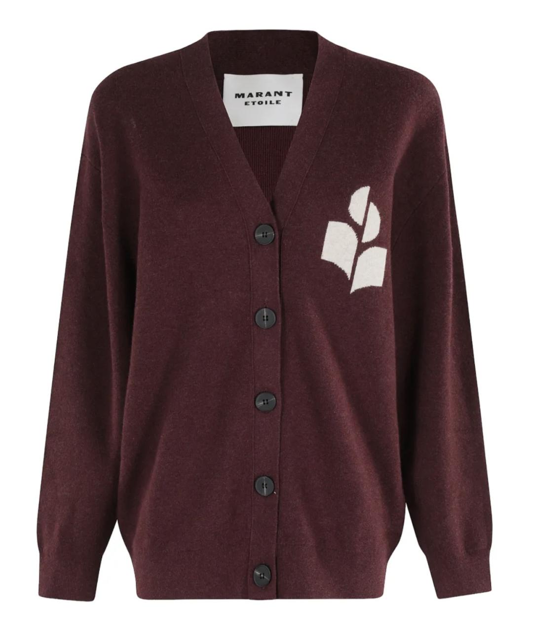 ISABEL MARANT ETOILE Бордовый хлопковый джемпер / свитер, фото 1