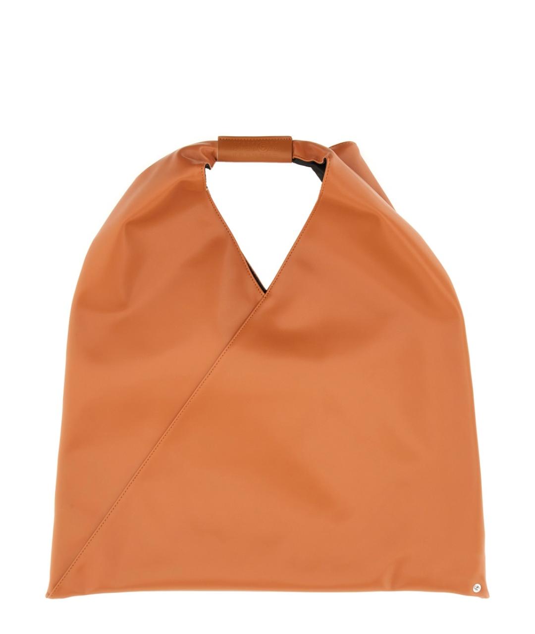 MM6 MAISON MARGIELA Оранжевая сумка тоут из искусственной кожи, фото 1