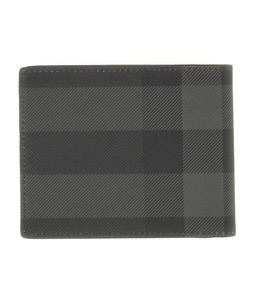 BURBERRY Серый кожаный кошелек, фото 2
