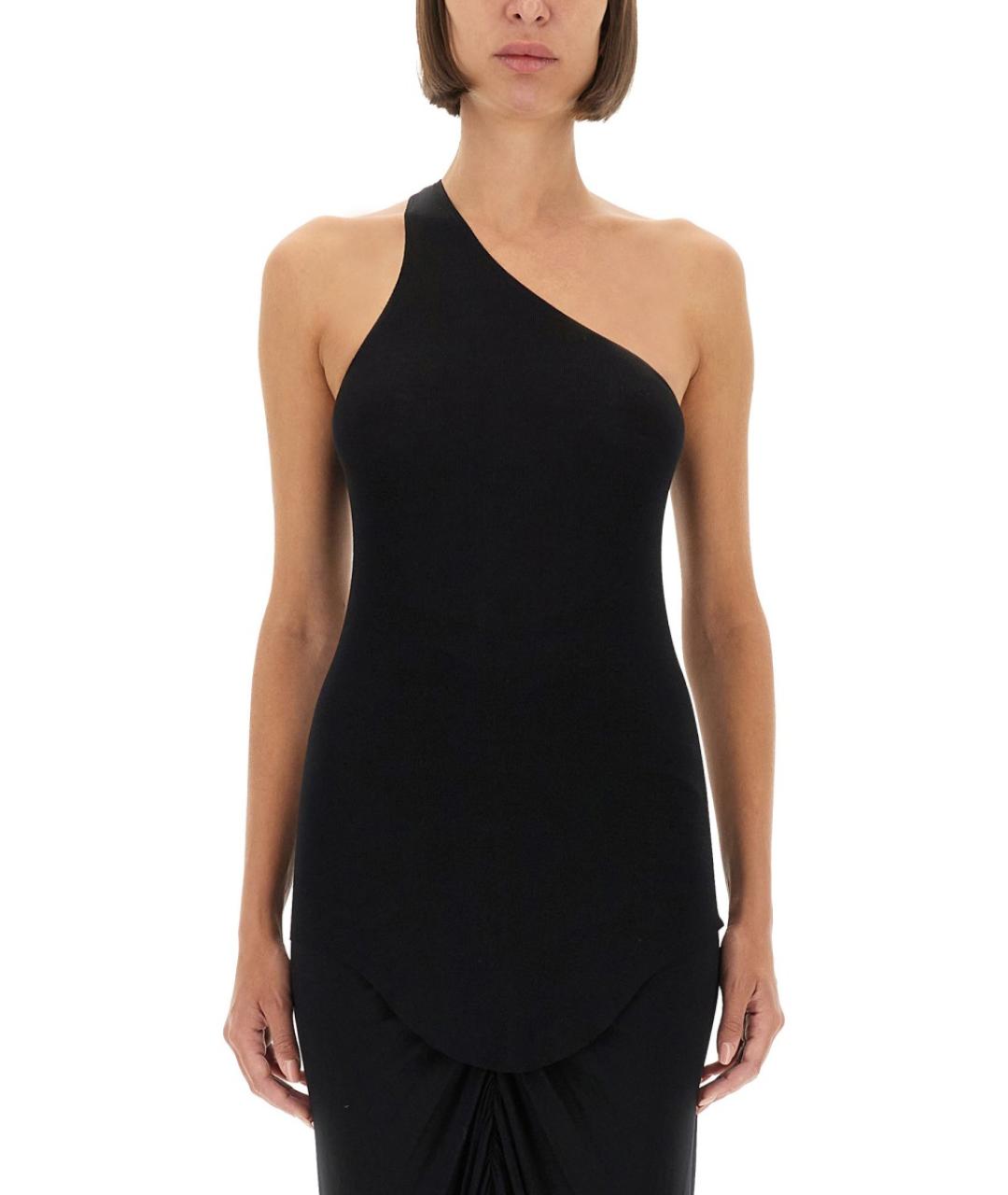 RICK OWENS Черная вискозная блузы, фото 5