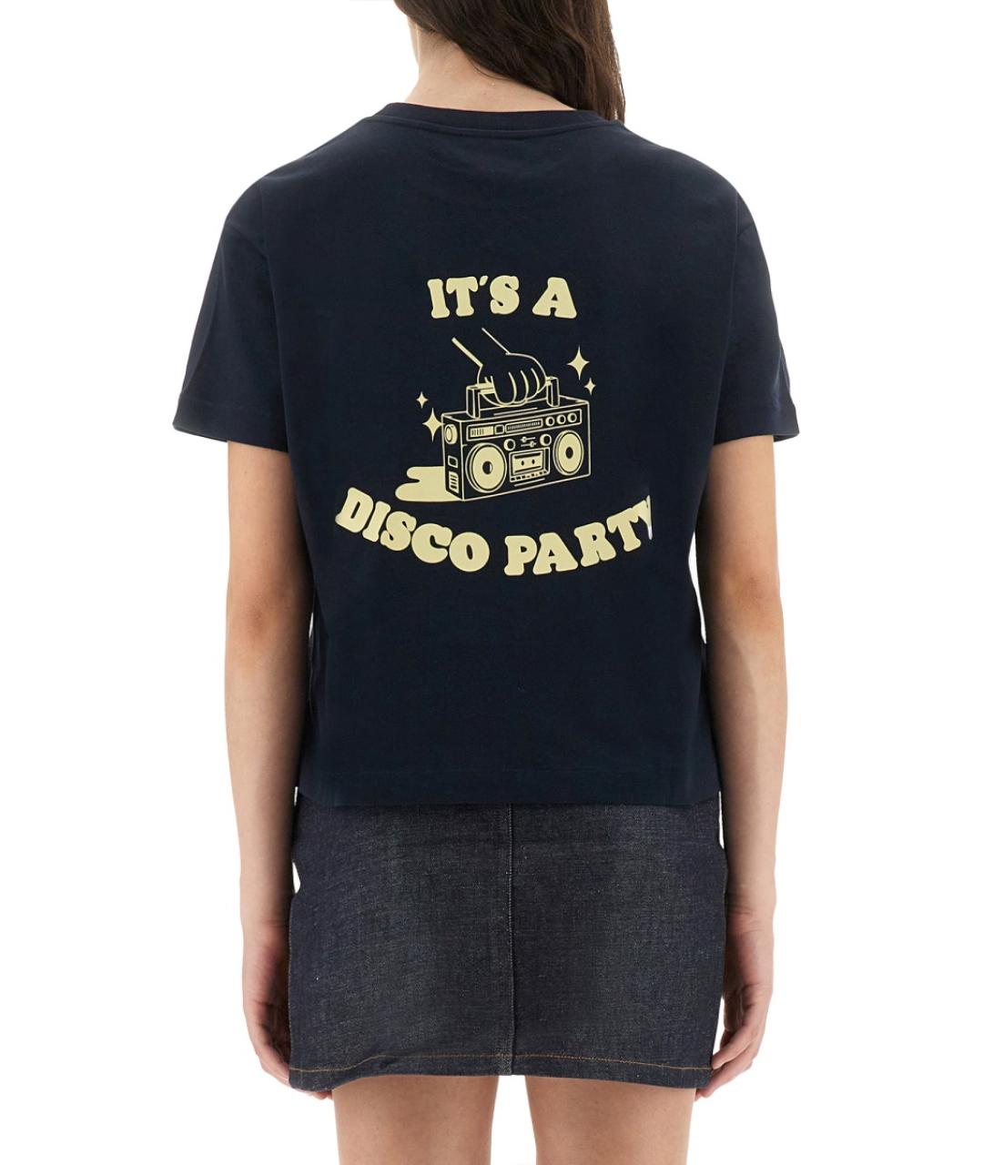 A.P.C. Синяя хлопковая футболка, фото 4