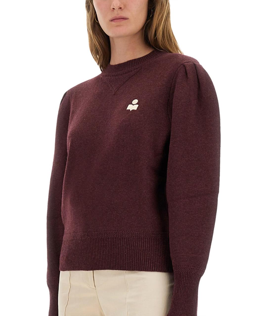 ISABEL MARANT ETOILE Бордовый хлопковый джемпер / свитер, фото 5