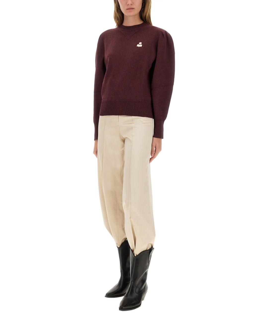 ISABEL MARANT ETOILE Бордовый хлопковый джемпер / свитер, фото 3