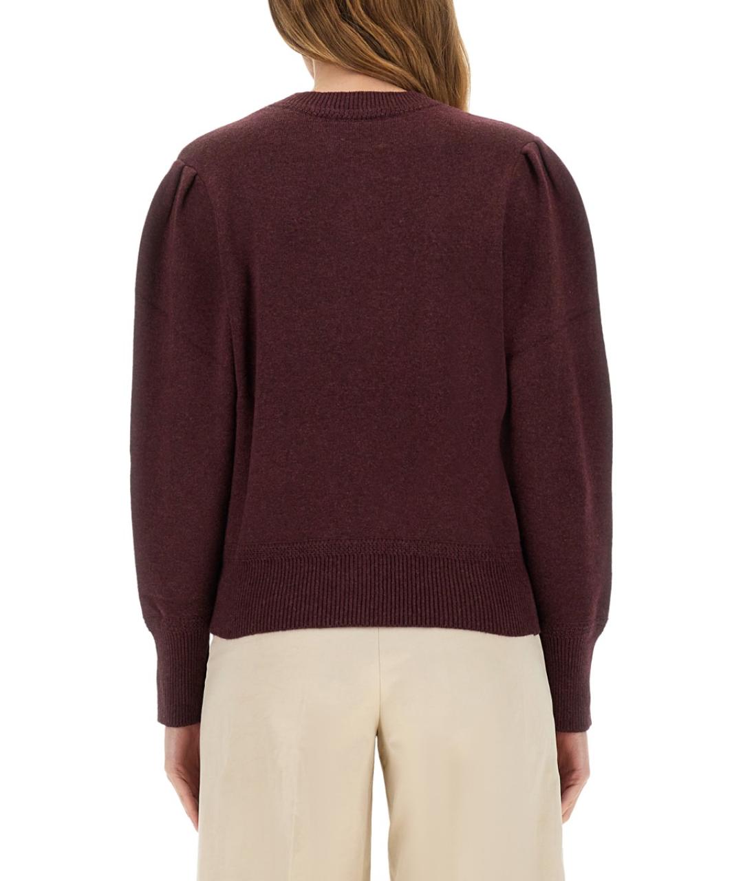 ISABEL MARANT ETOILE Бордовый хлопковый джемпер / свитер, фото 4