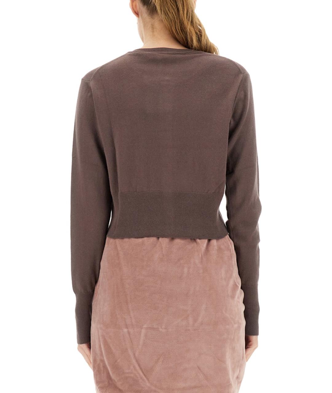 VIVIENNE WESTWOOD Коричневый хлопковый джемпер / свитер, фото 4