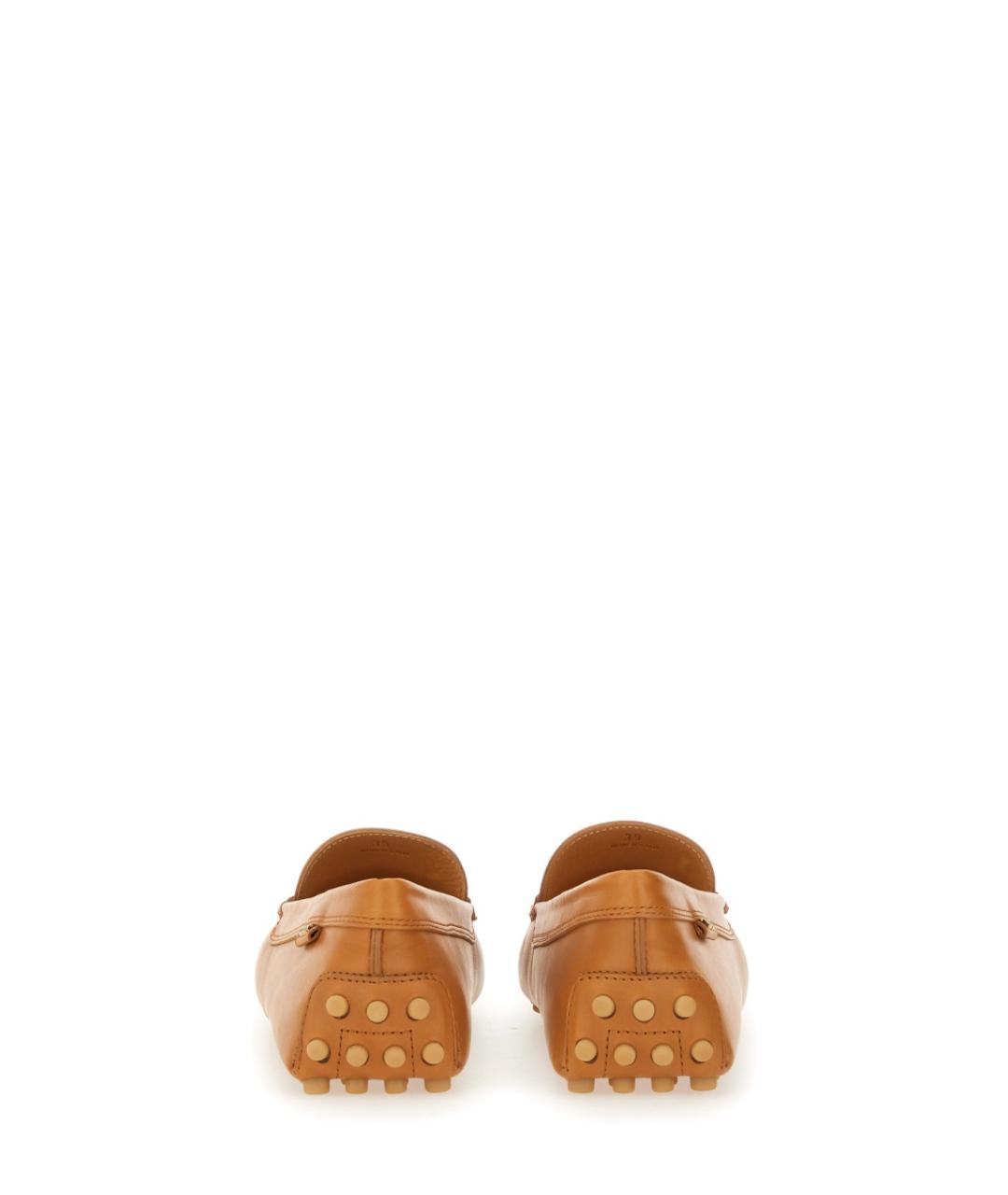 TOD'S Коричневые кожаные лоферы, фото 3