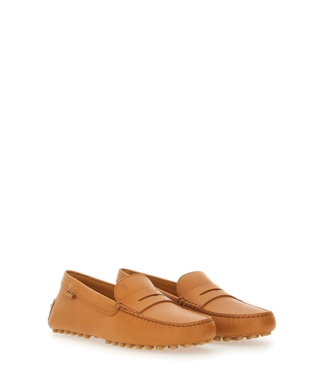 TOD'S Коричневые кожаные лоферы, фото 2