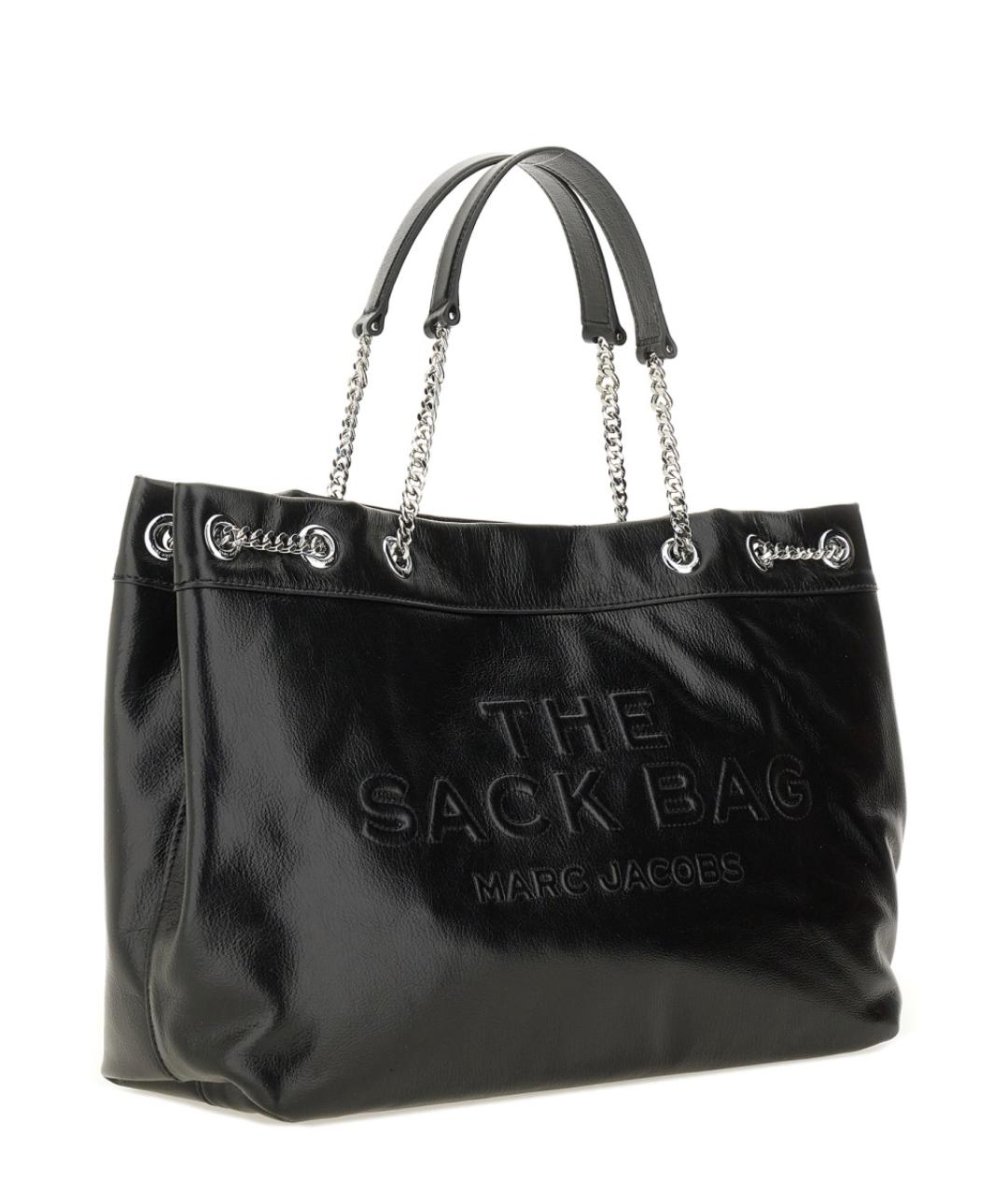 MARC JACOBS Черная кожаная сумка тоут, фото 3
