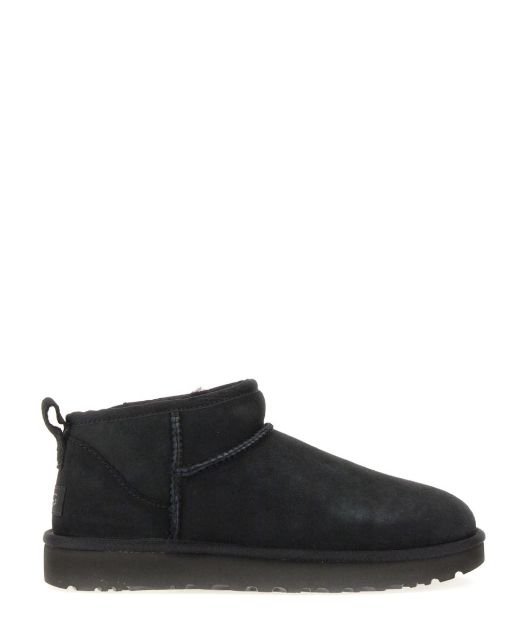 UGG AUSTRALIA Черные кожаные ботинки, фото 1