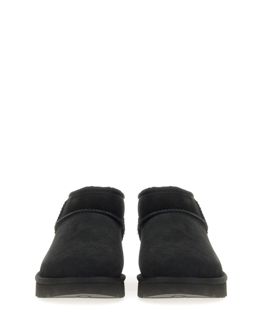 UGG AUSTRALIA Черные кожаные ботинки, фото 3