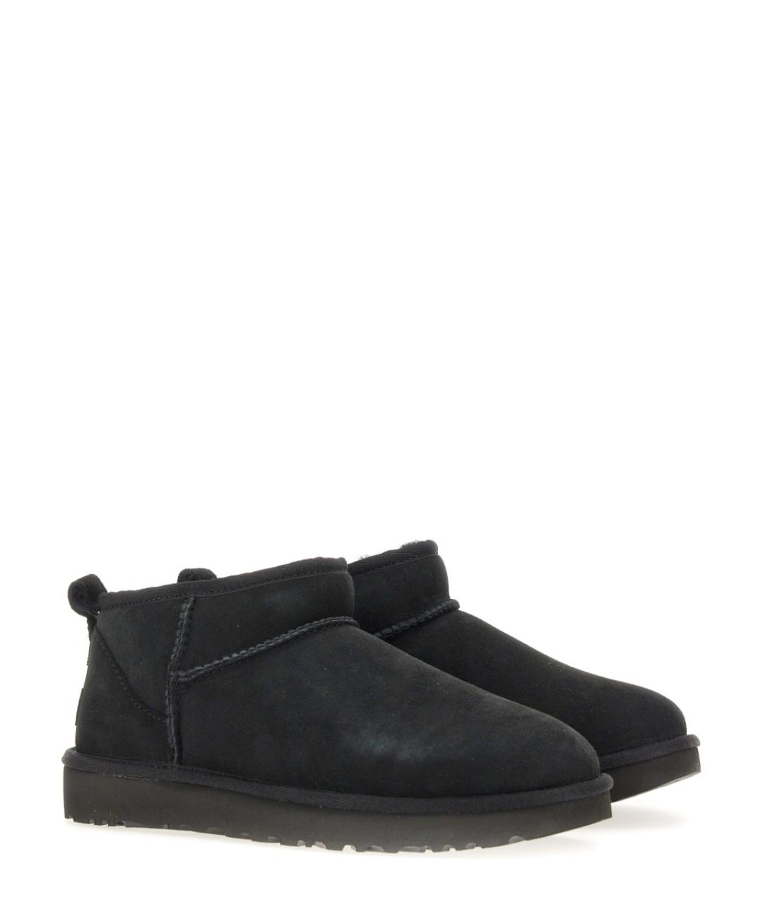 UGG AUSTRALIA Черные кожаные ботинки, фото 2