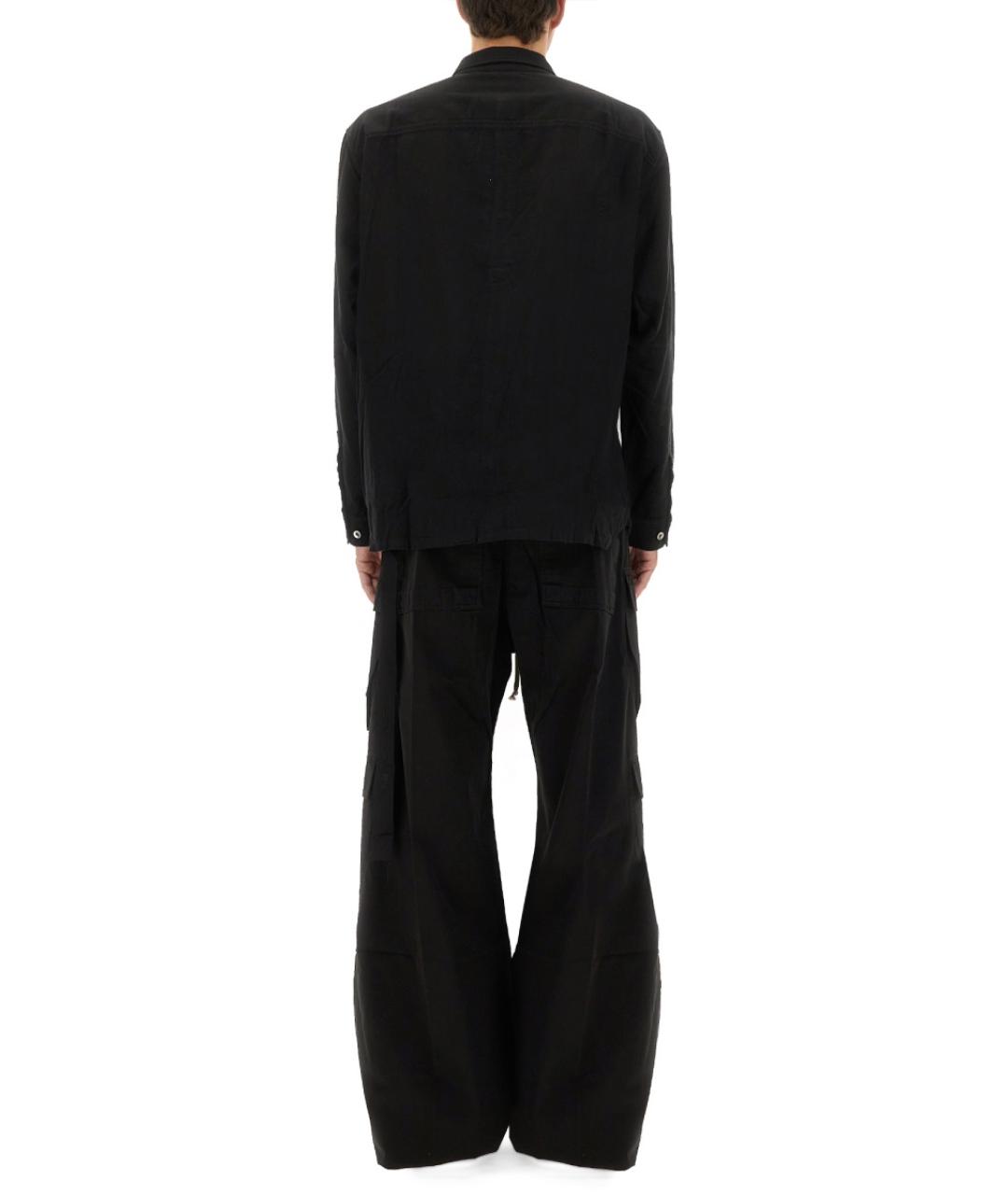 RICK OWENS DRKSHDW Черная хлопковая кэжуал рубашка, фото 4