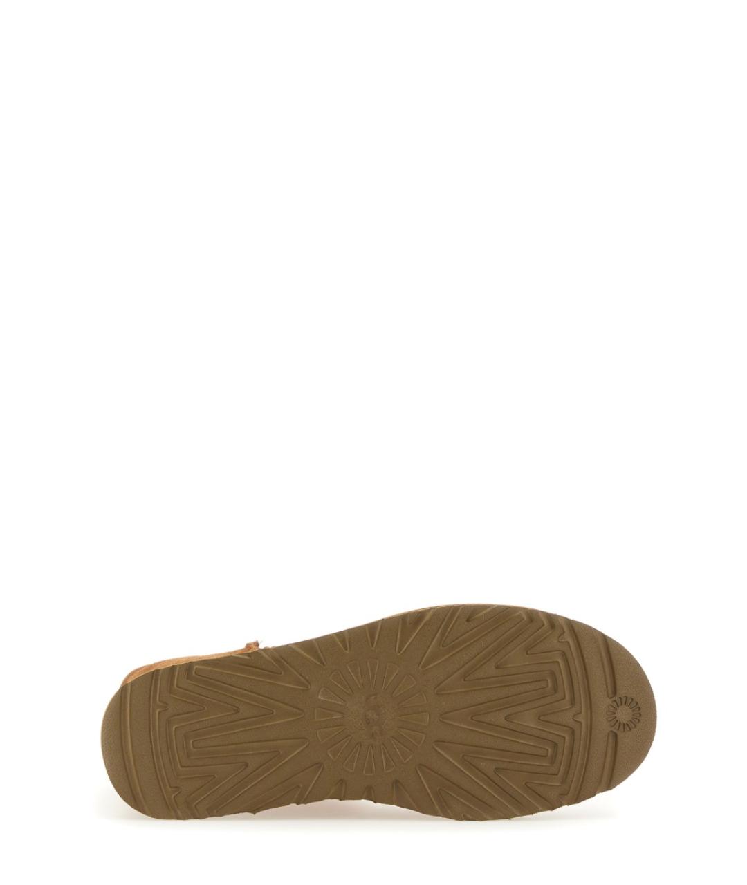UGG AUSTRALIA Коричневые нубуковые ботинки, фото 4