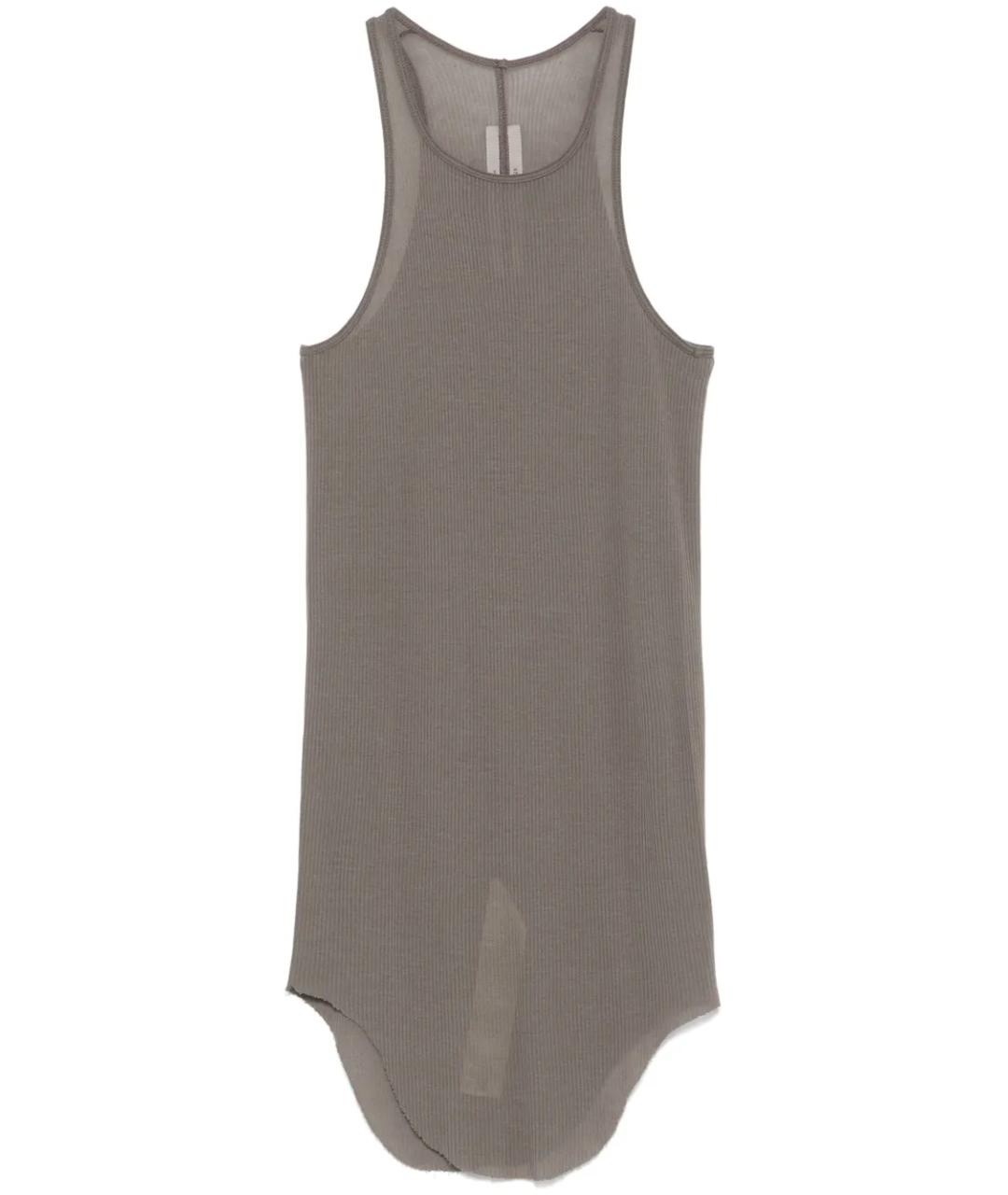 RICK OWENS Серая хлопковая майка, фото 1