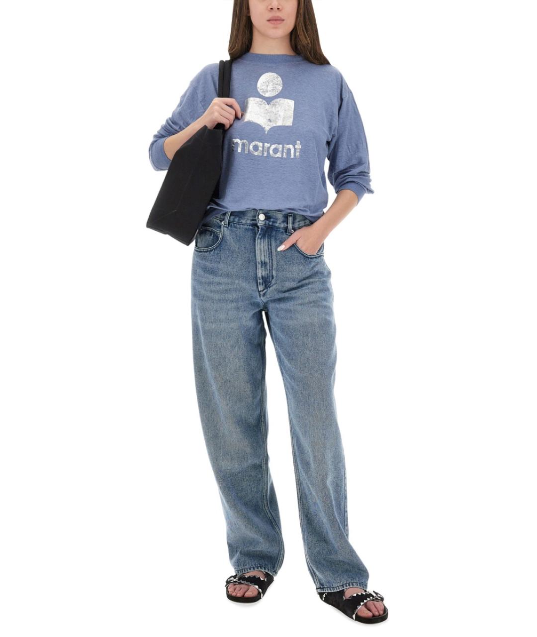 ISABEL MARANT Синие прямые джинсы, фото 3