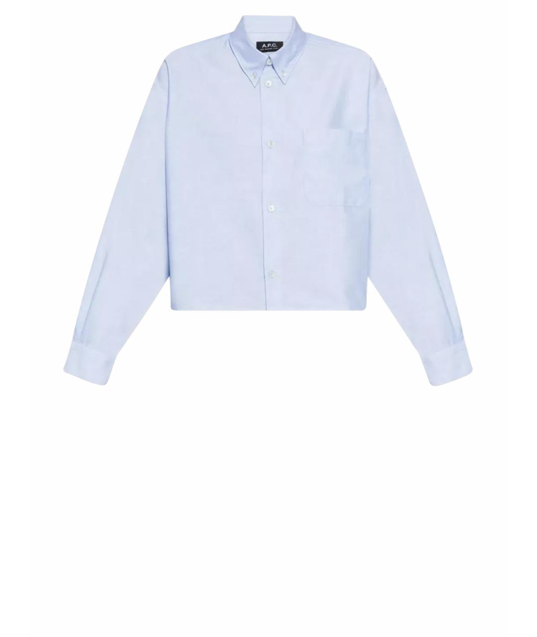 A.P.C. Голубая хлопковая рубашка, фото 1