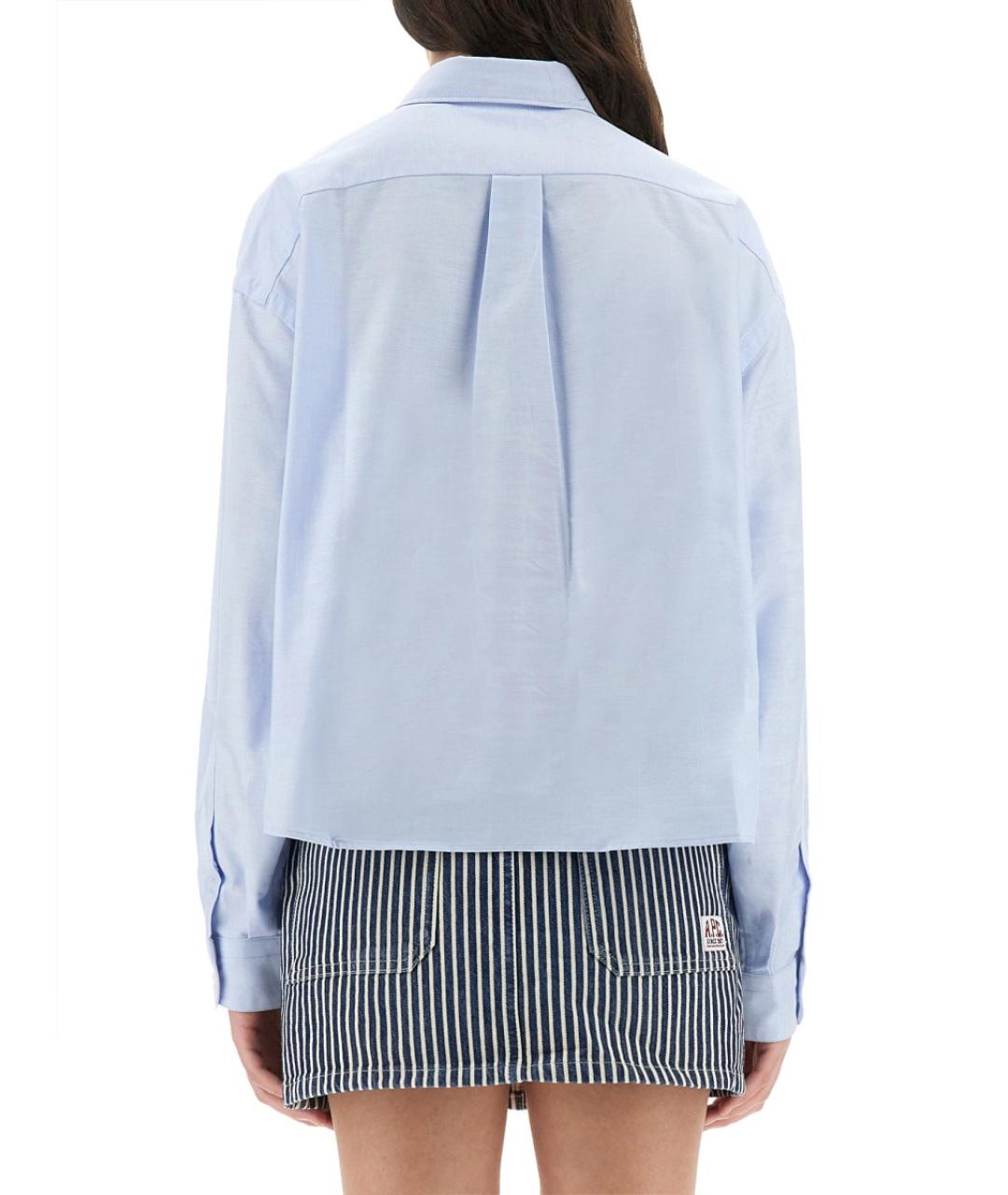 A.P.C. Голубая хлопковая рубашка, фото 4