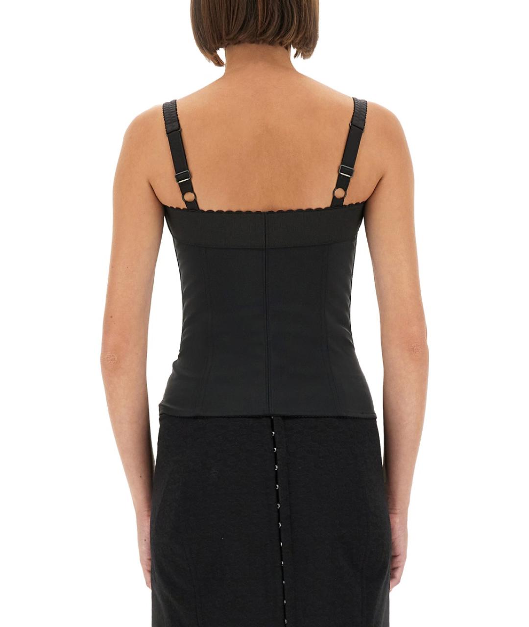 DOLCE&GABBANA Черная полиамидовая блузы, фото 4