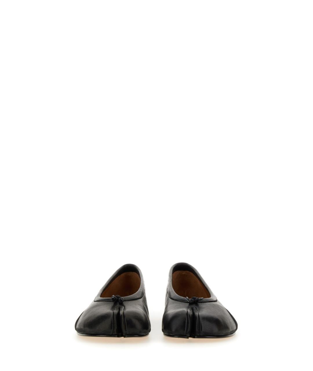 MAISON MARGIELA Черные кожаные балетки, фото 6