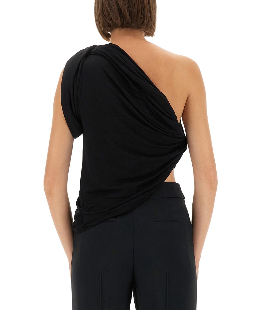 RICK OWENS Черная вискозная блузы, фото 4