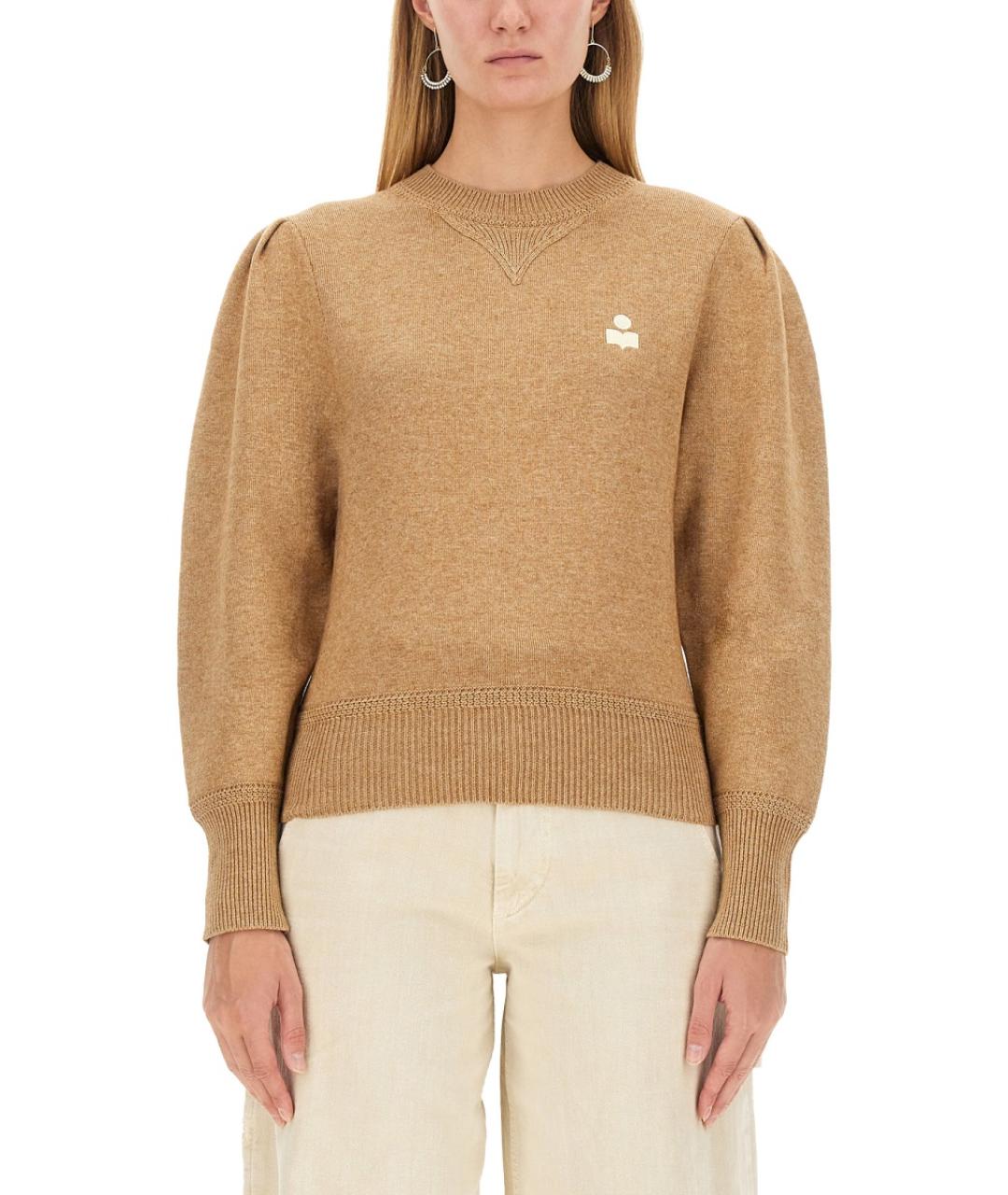 ISABEL MARANT ETOILE Бежевый хлопковый джемпер / свитер, фото 2