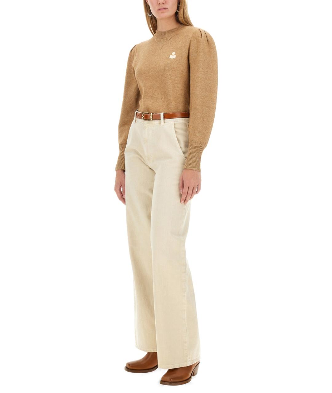 ISABEL MARANT ETOILE Бежевый хлопковый джемпер / свитер, фото 5