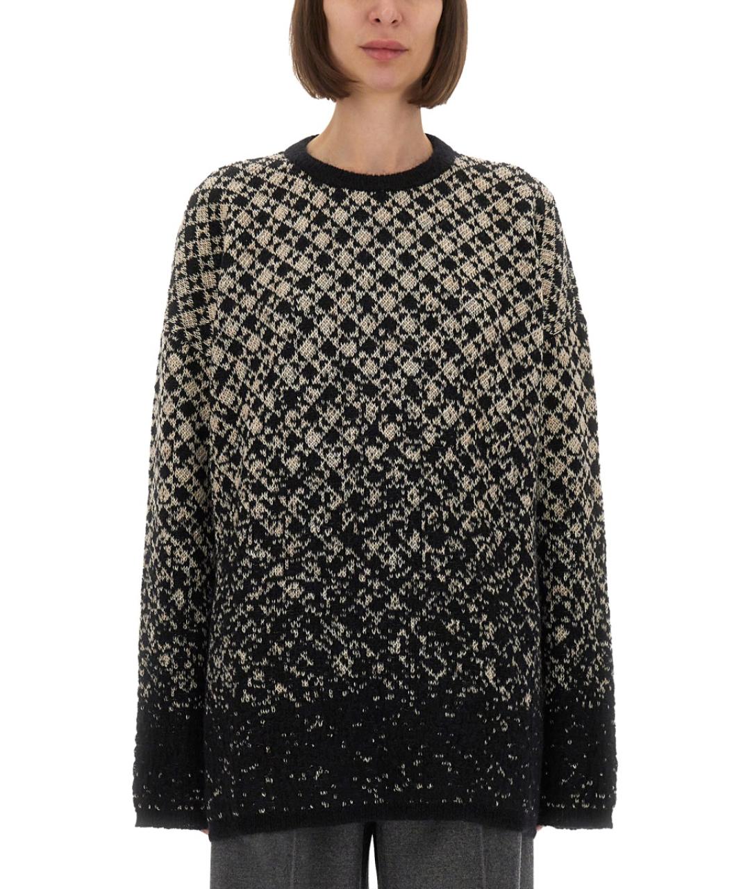 MM6 MAISON MARGIELA Черный шерстяной джемпер / свитер, фото 2