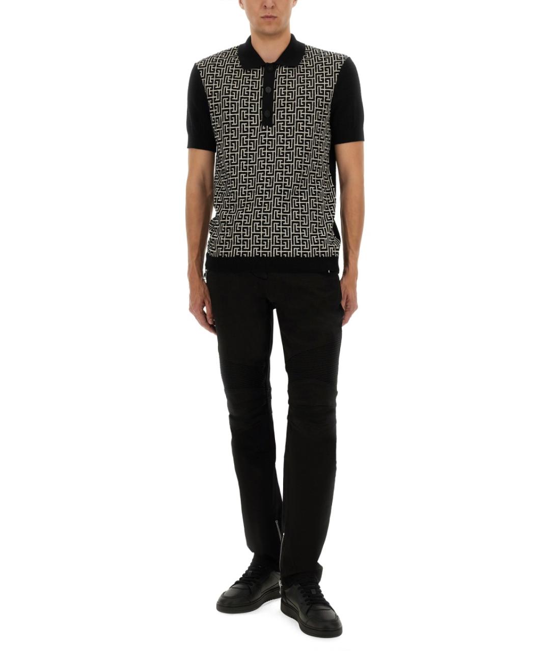 BALMAIN Мульти хлопковое поло с коротким рукавом, фото 3