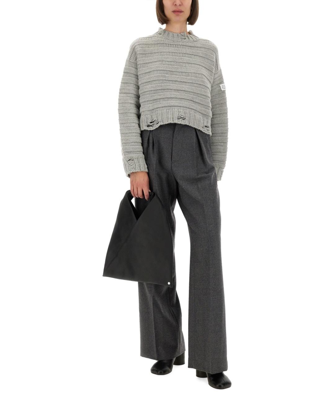 MM6 MAISON MARGIELA Серый шерстяной джемпер / свитер, фото 3