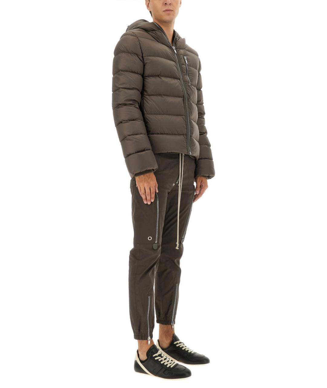 RICK OWENS Серые хлопковые повседневные брюки, фото 3