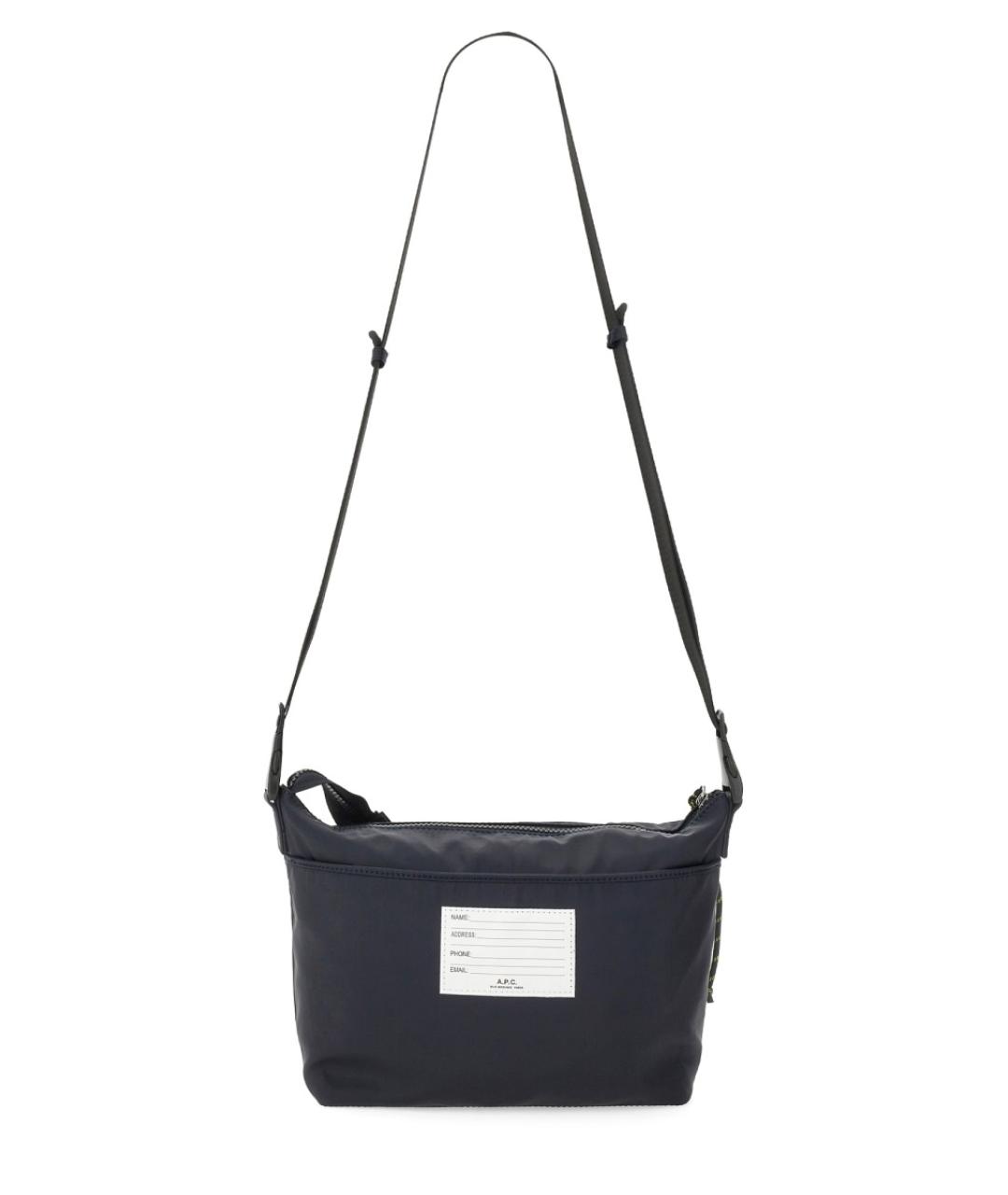 A.P.C. Темно-синяя сумка на плечо, фото 2