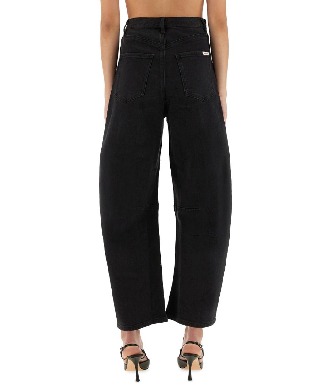 SELF-PORTRAIT Черные хлопковые прямые джинсы, фото 3