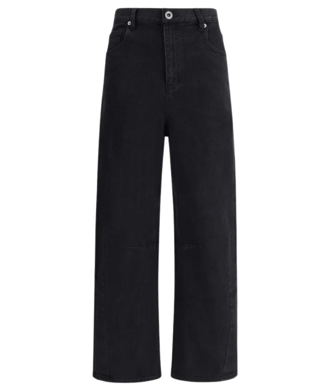SELF-PORTRAIT Черные хлопковые прямые джинсы, фото 1