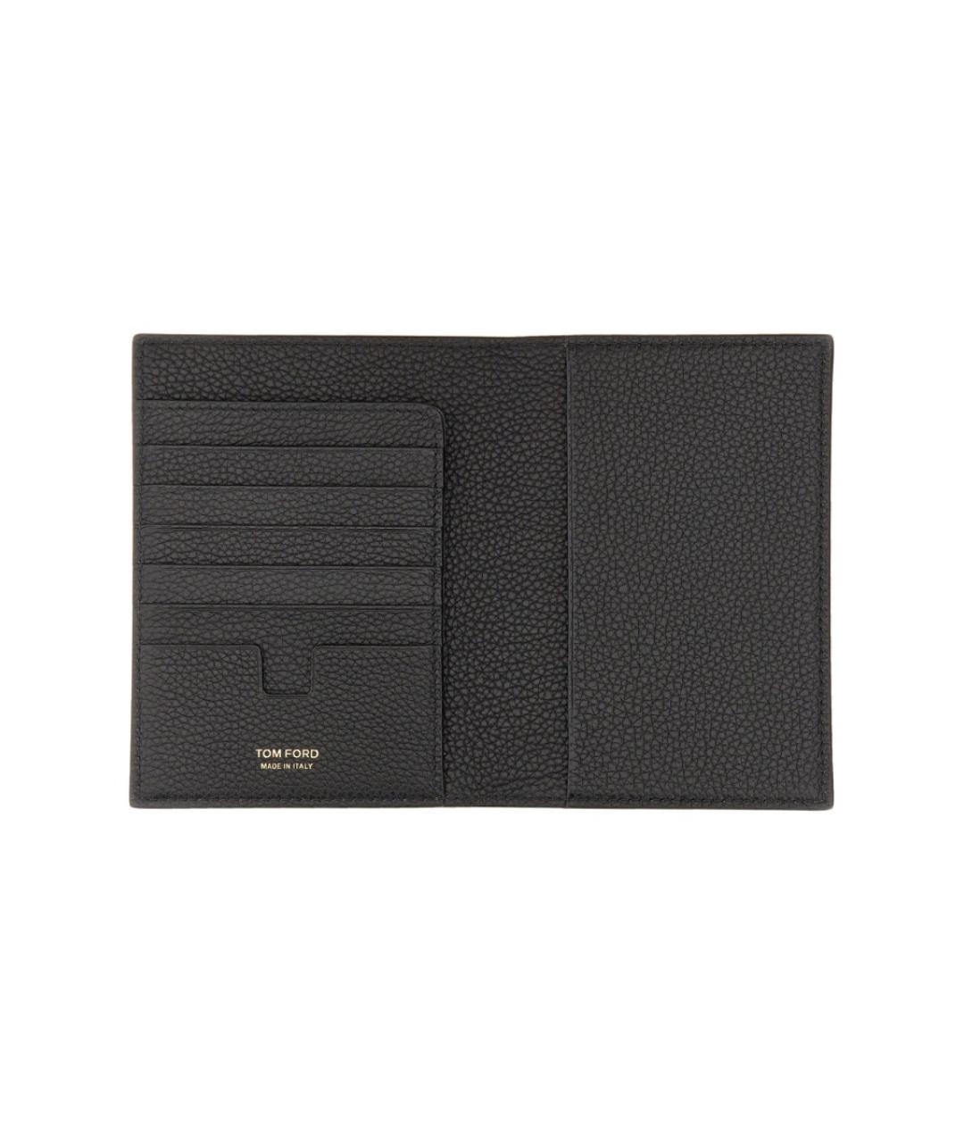 TOM FORD Черный кожаный кошелек, фото 3