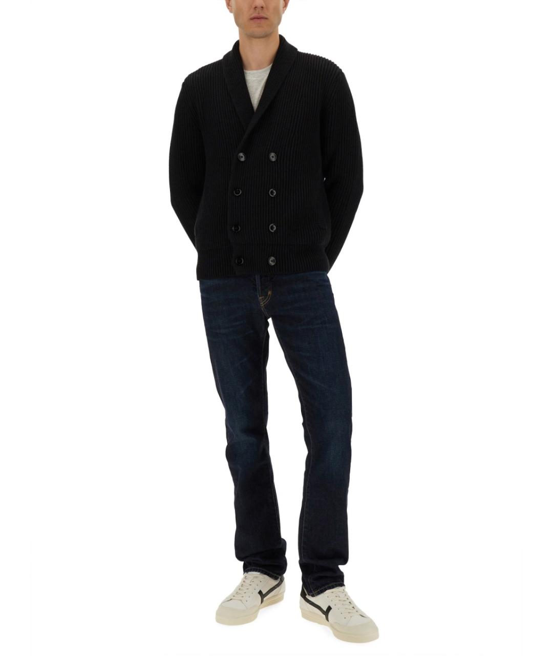 TOM FORD Синие хлопковые прямые джинсы, фото 2