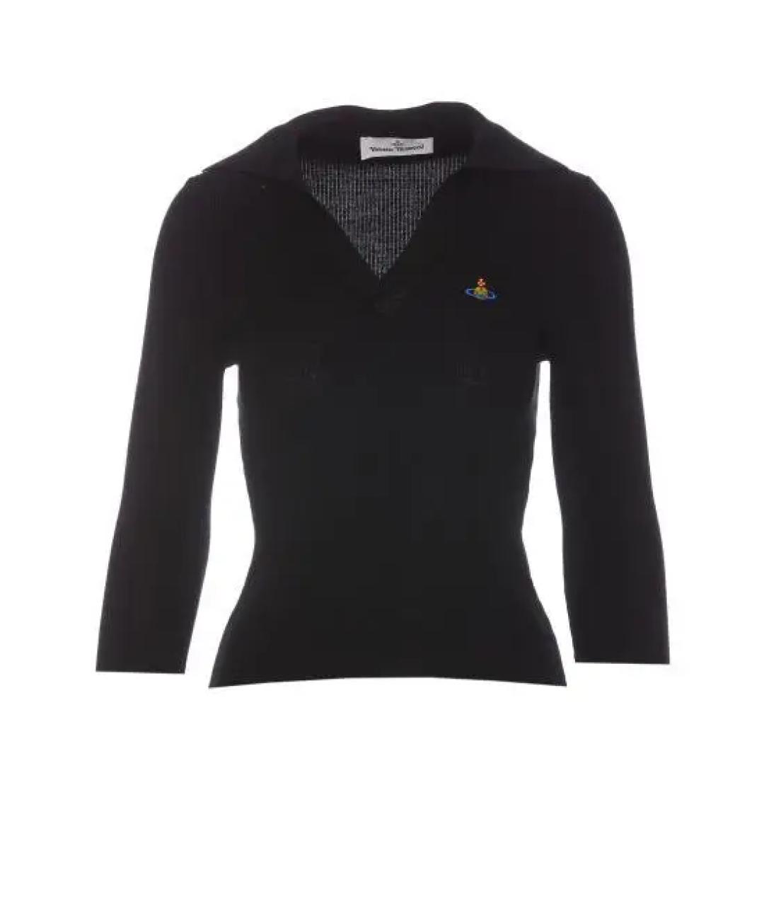 VIVIENNE WESTWOOD Черная хлопковая футболка, фото 1