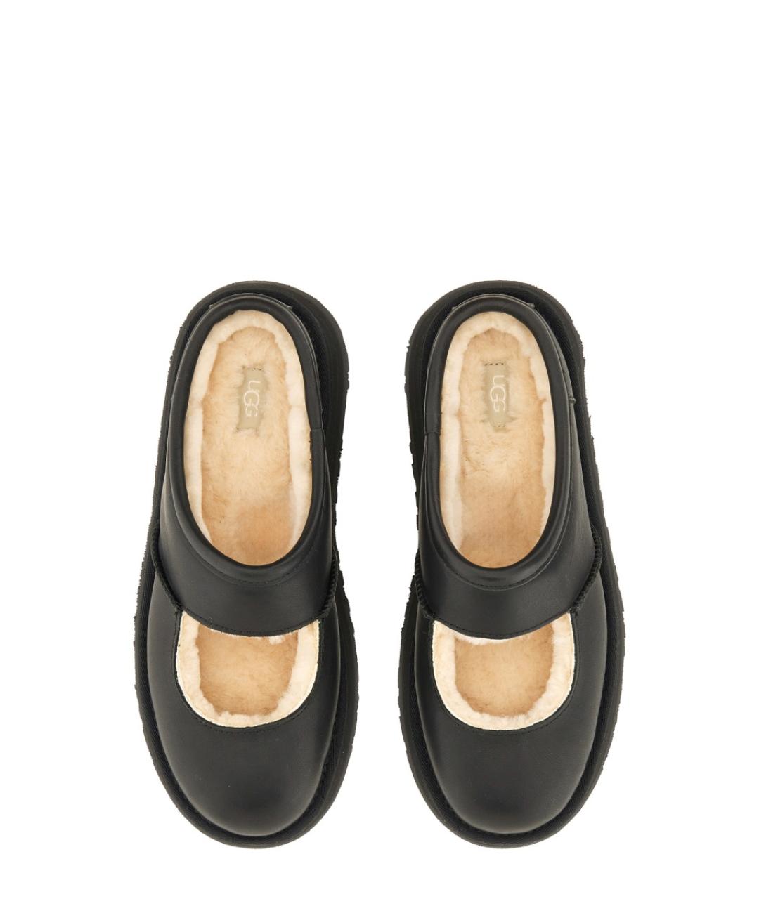 UGG AUSTRALIA Черные кожаные ботинки, фото 2