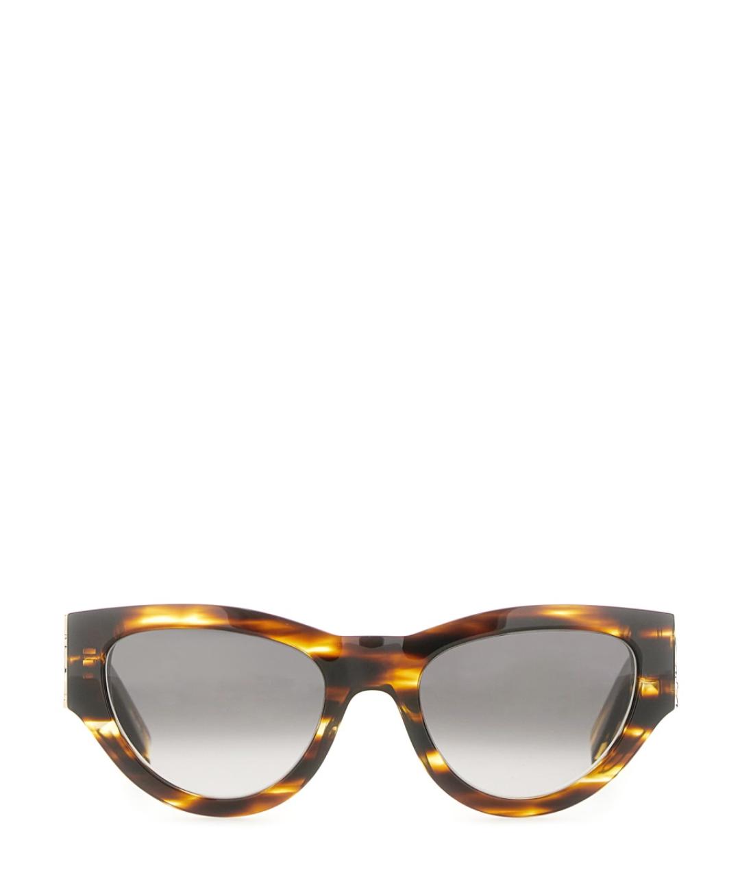 SAINT LAURENT Коричневые солнцезащитные очки, фото 1