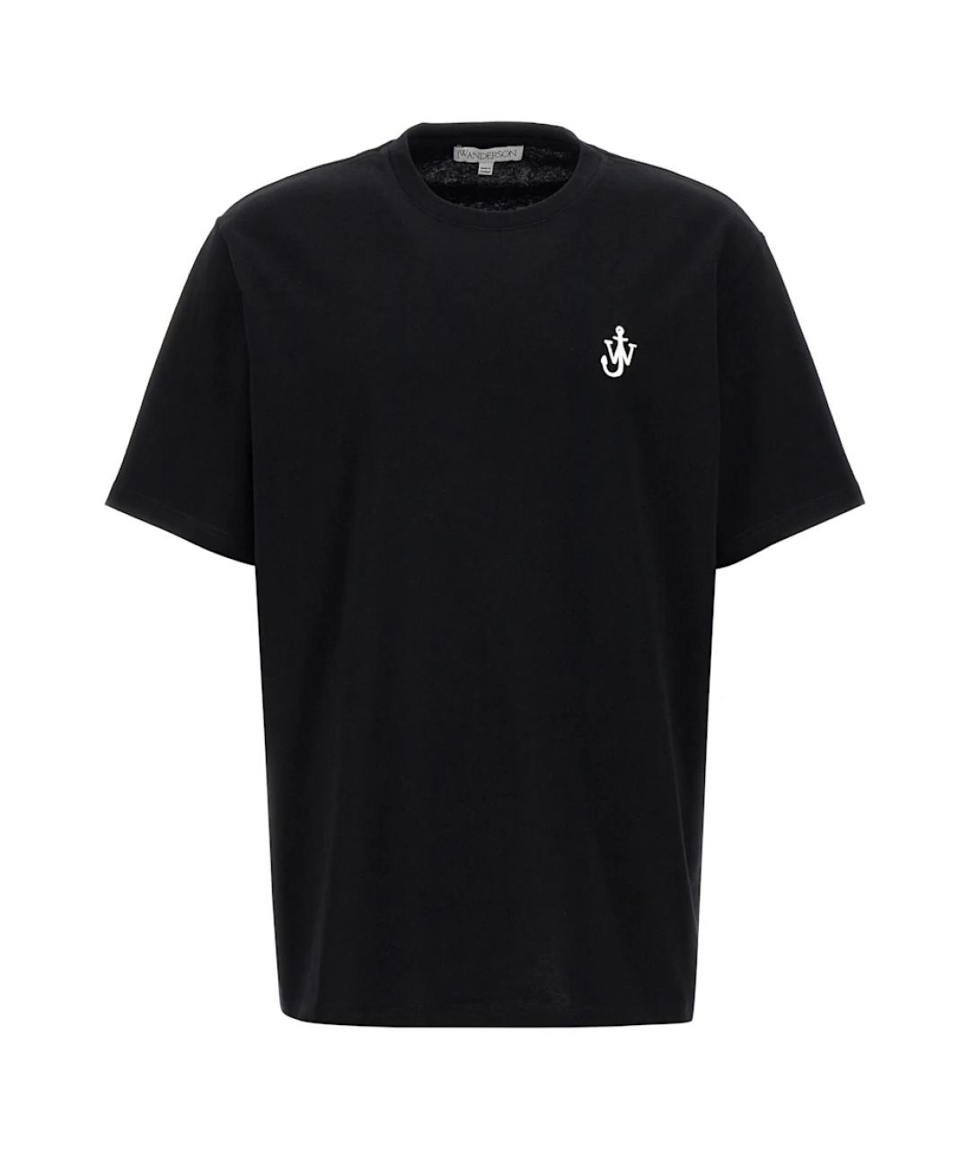 J.W.ANDERSON Черная хлопковая футболка, фото 1