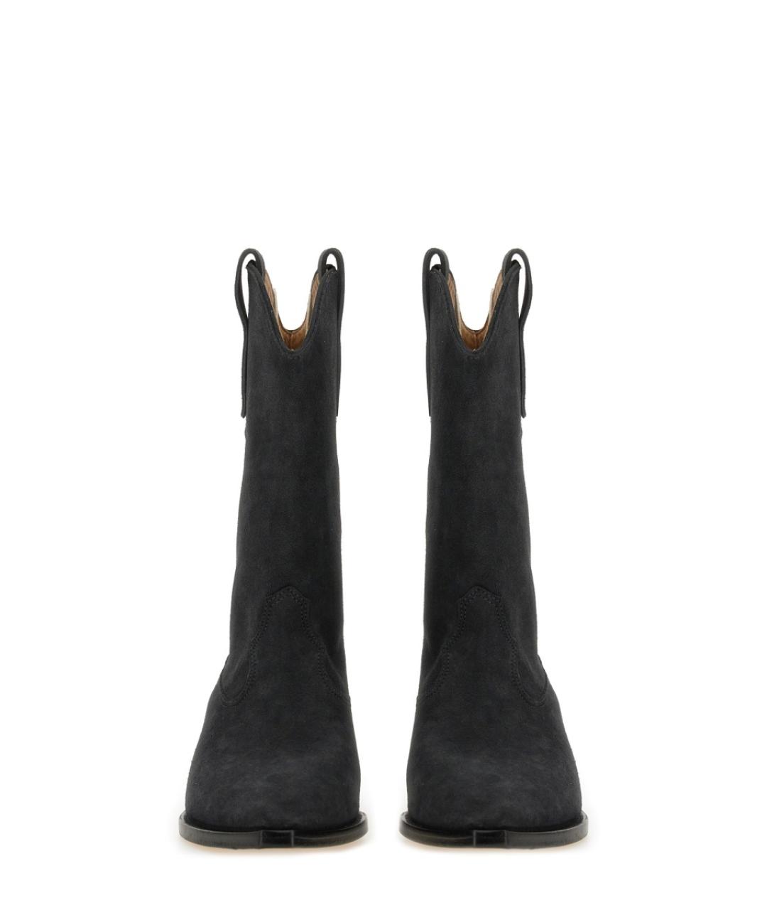 ISABEL MARANT Черные замшевые полусапоги, фото 4