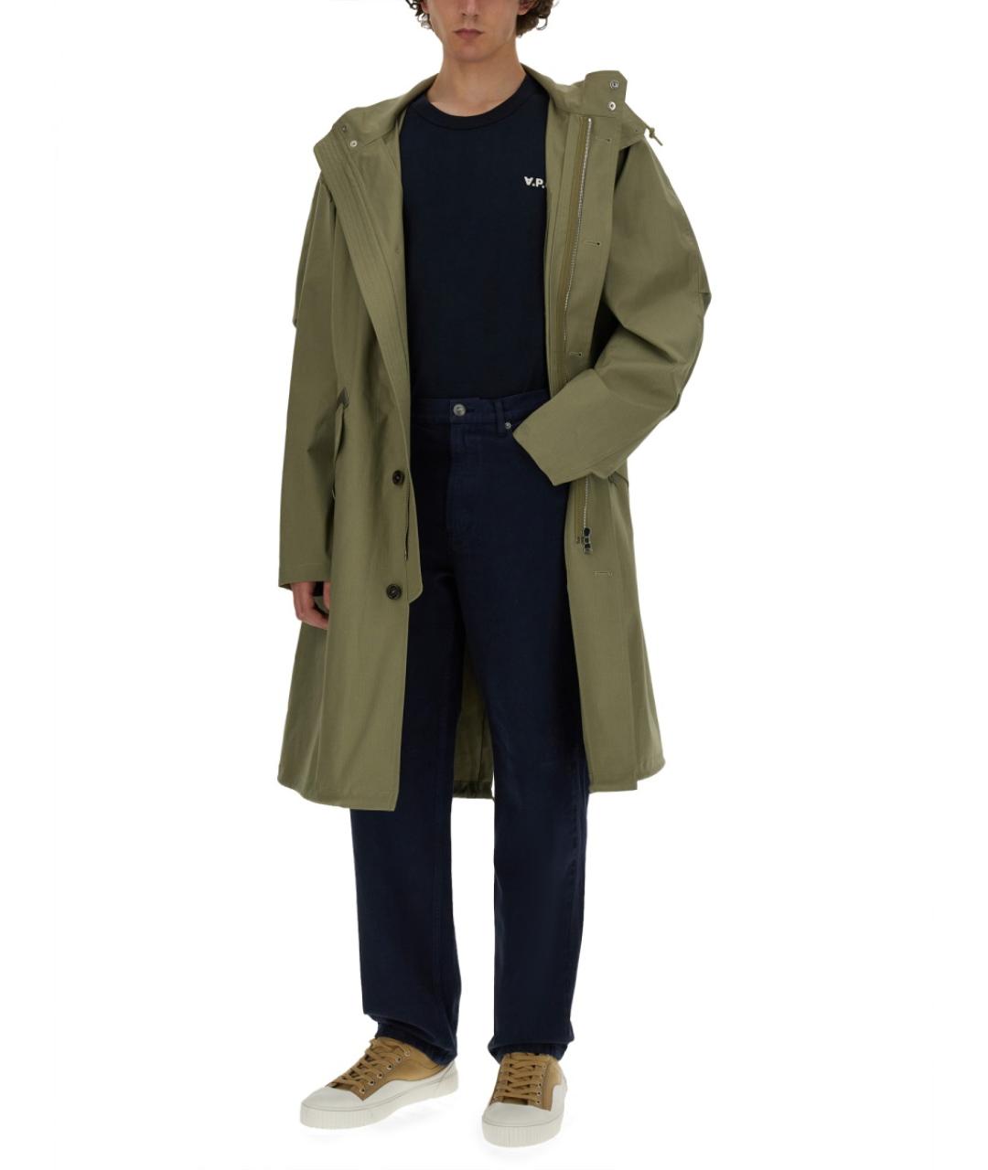 A.P.C. Синяя хлопковая футболка, фото 3