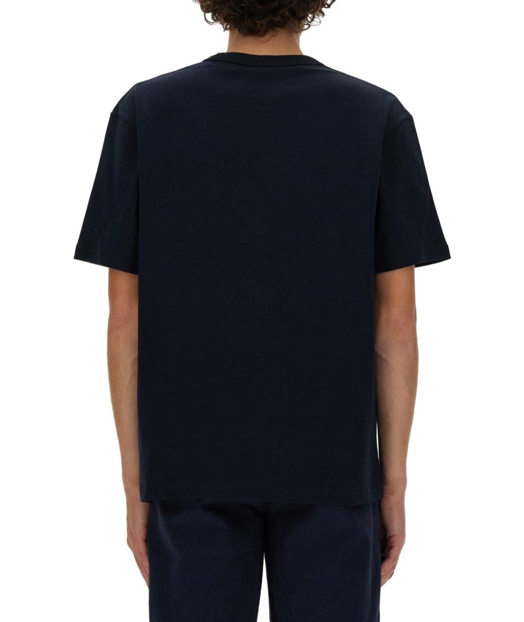 A.P.C. Синяя хлопковая футболка, фото 4