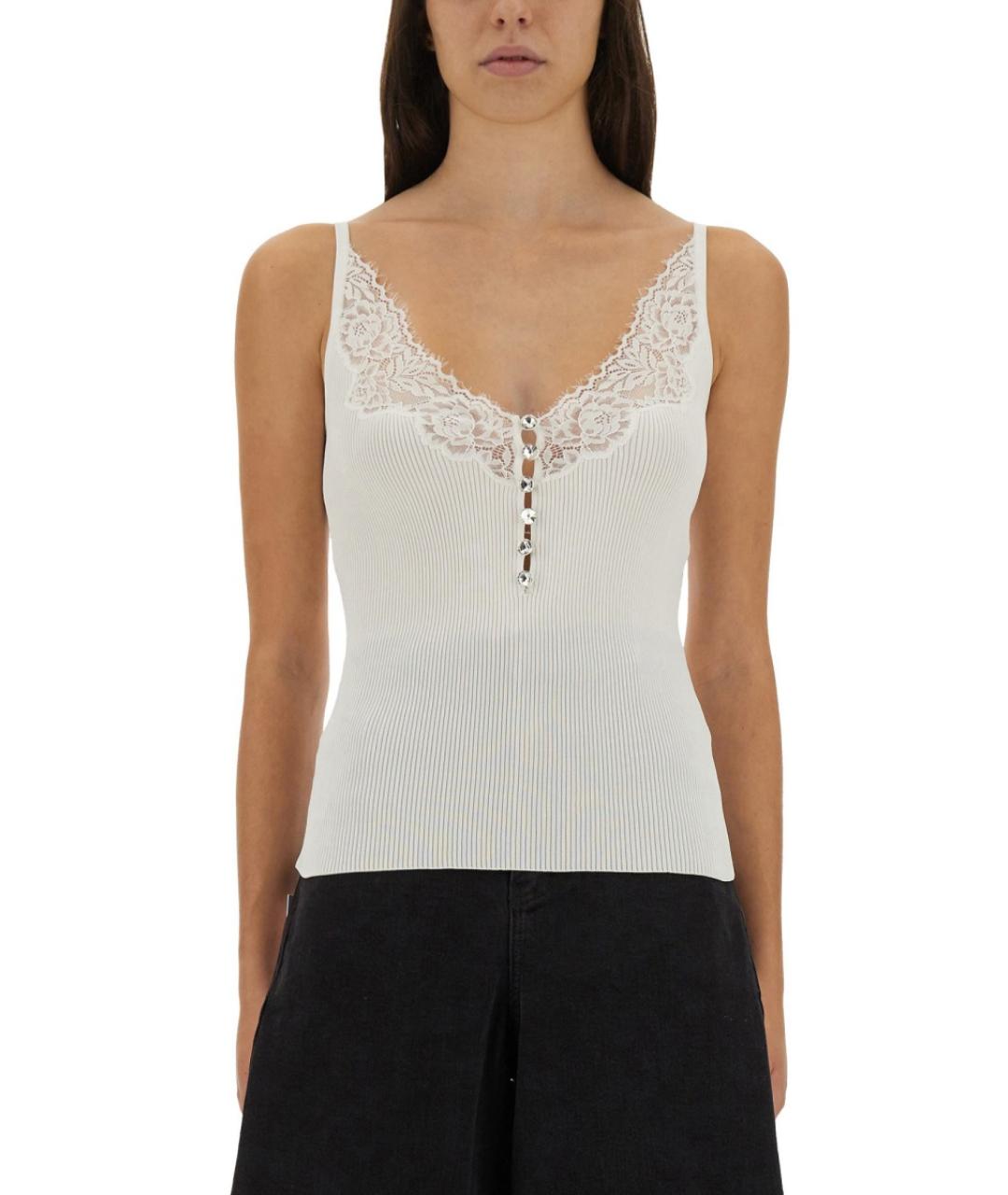 SELF-PORTRAIT Белая вискозная блузы, фото 2