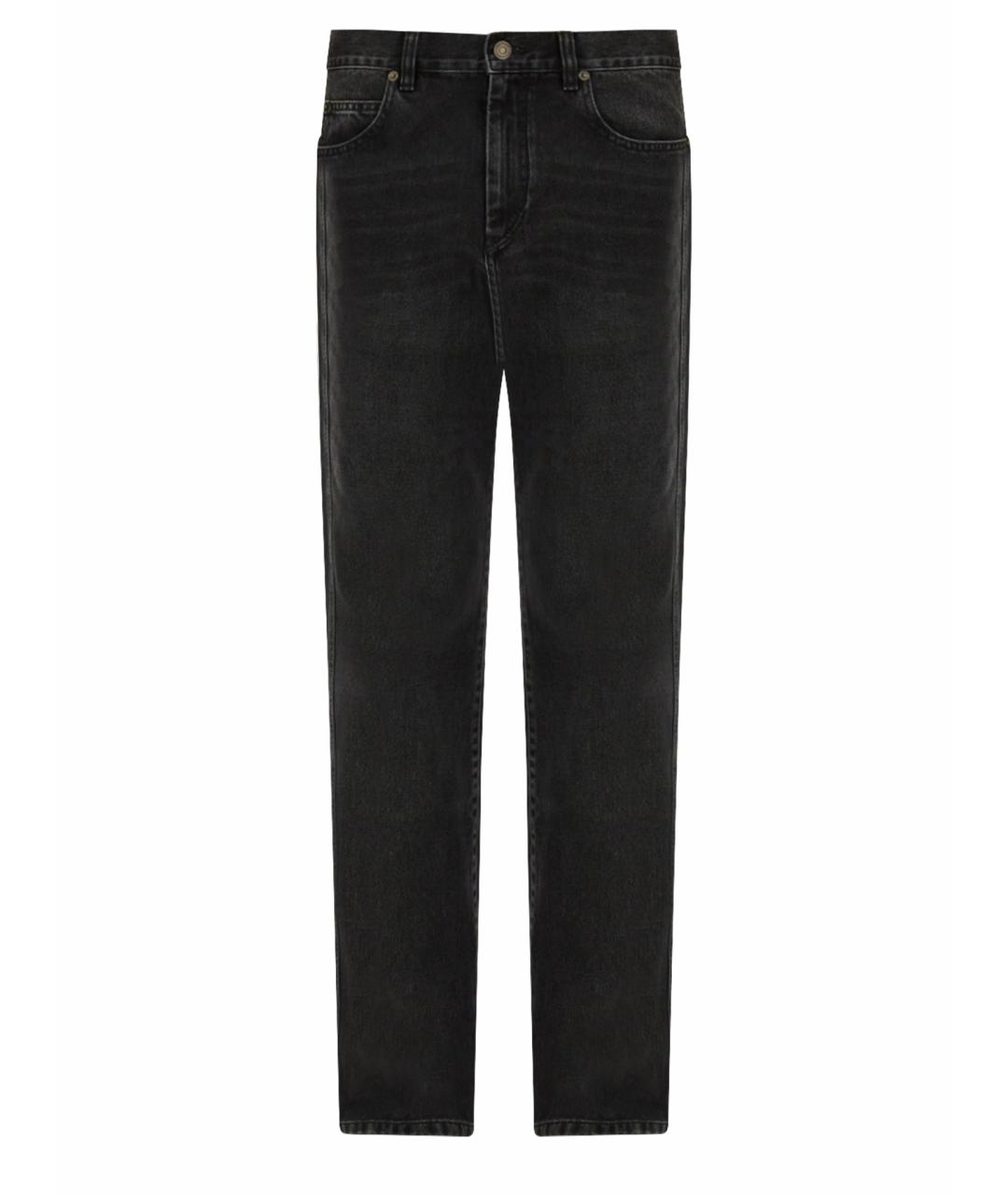 ISABEL MARANT Черные хлопковые прямые джинсы, фото 1