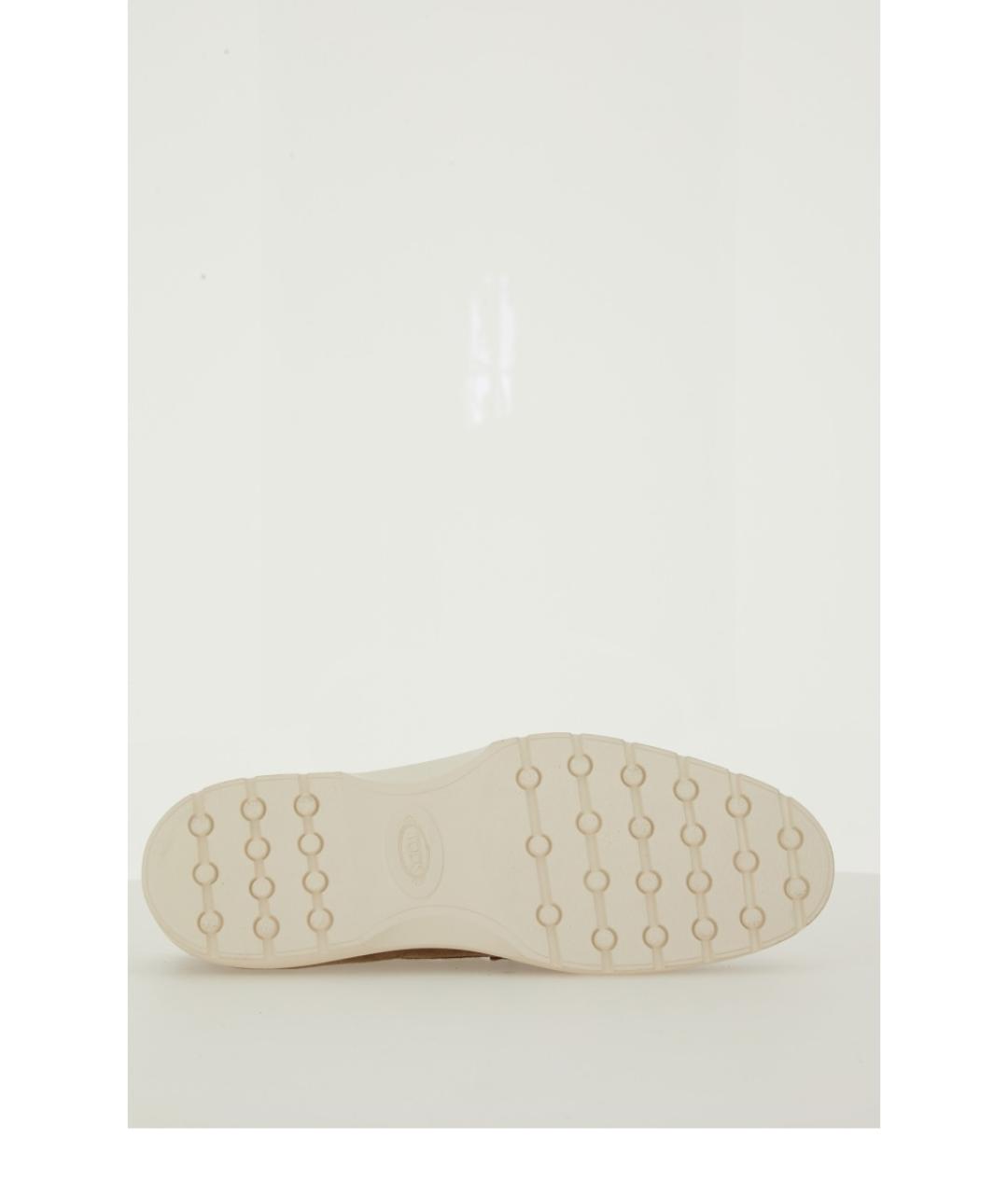 TOD'S Коричневые замшевые лоферы, фото 5